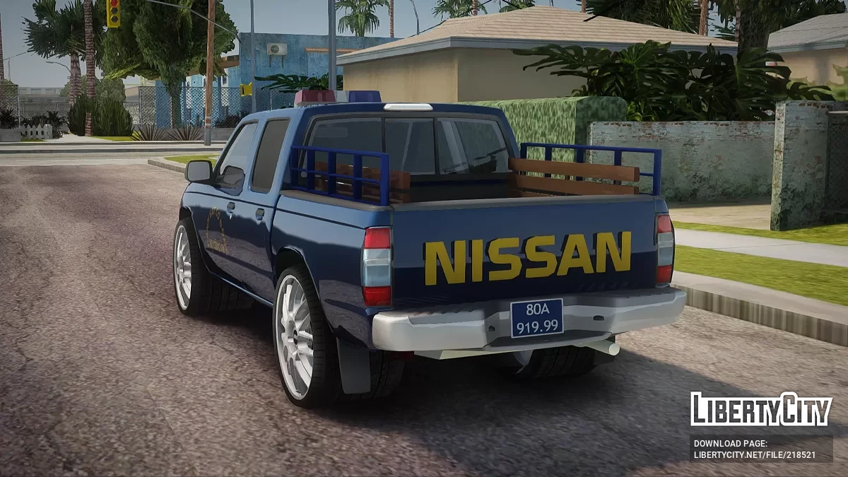 Nissan Frontier Vietnam Mobile Police Pickup Truck / GTA San Andreas