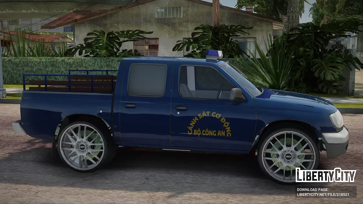 Nissan Frontier Vietnam Mobile Police Pickup Truck / GTA San Andreas