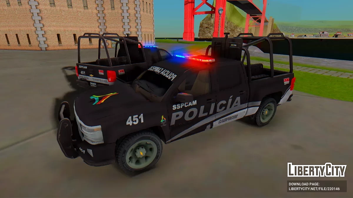 Chevrolet Silverado Policia Estatal Campeche / GTA San Andreas