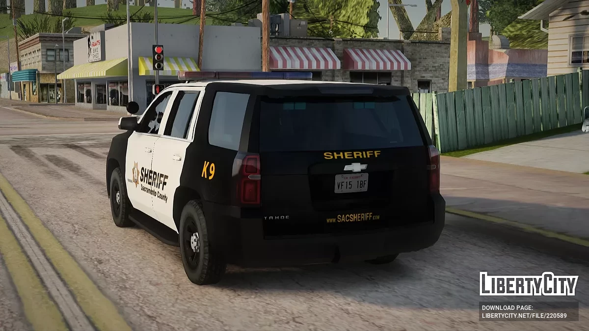 Chevrolet Tahoe 2015 Sacramento Sheriff Department K-9 Unit / GTA San Andreas