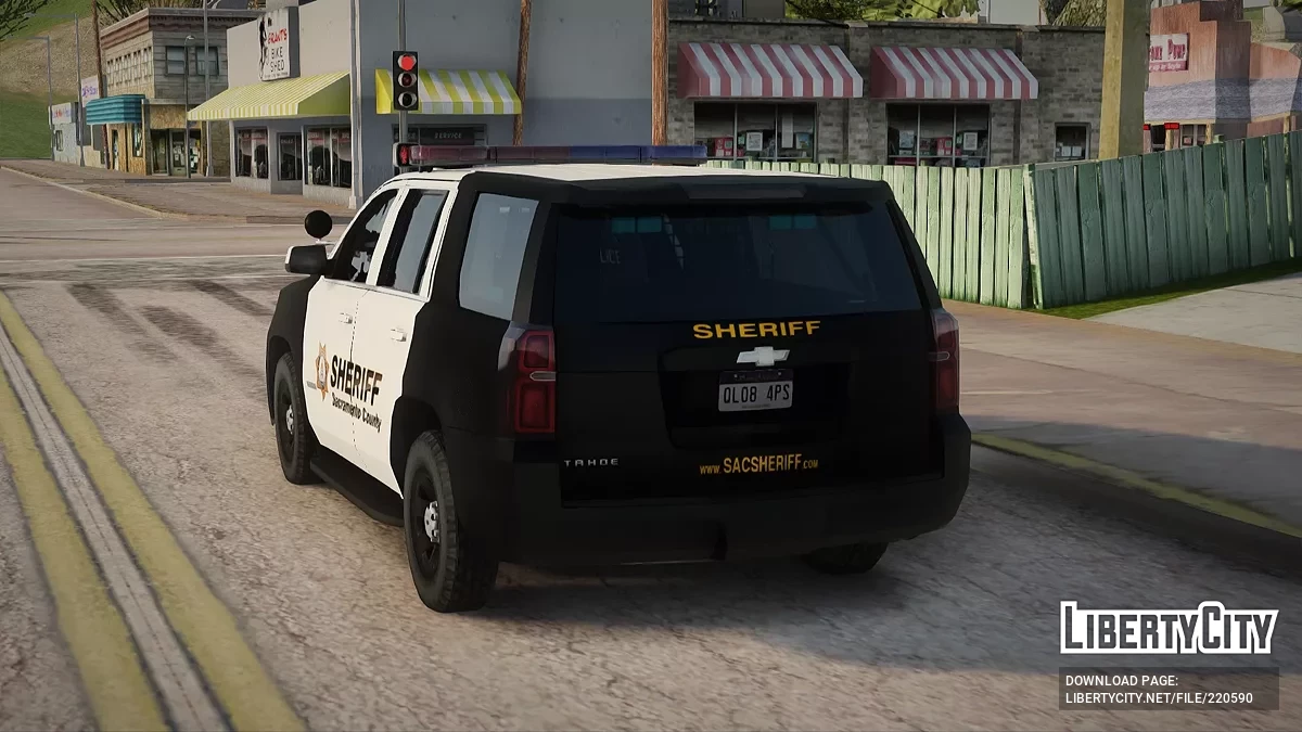 Chevrolet Tahoe 2015 Sacramento Sheriff Department Regular Unit / GTA San Andreas