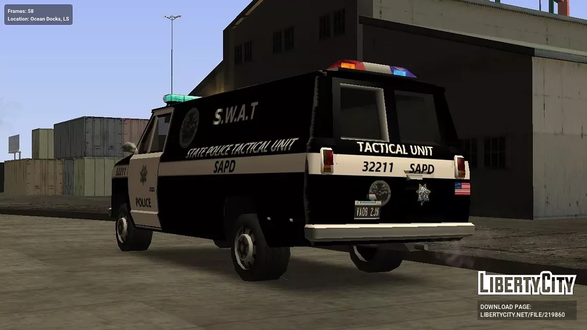 Declasse Burrito SWAT (IVF) / GTA San Andreas