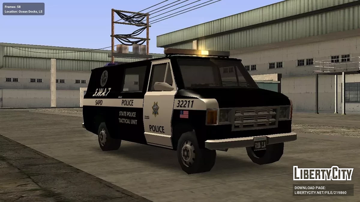 Declasse Burrito SWAT (IVF) / GTA San Andreas
