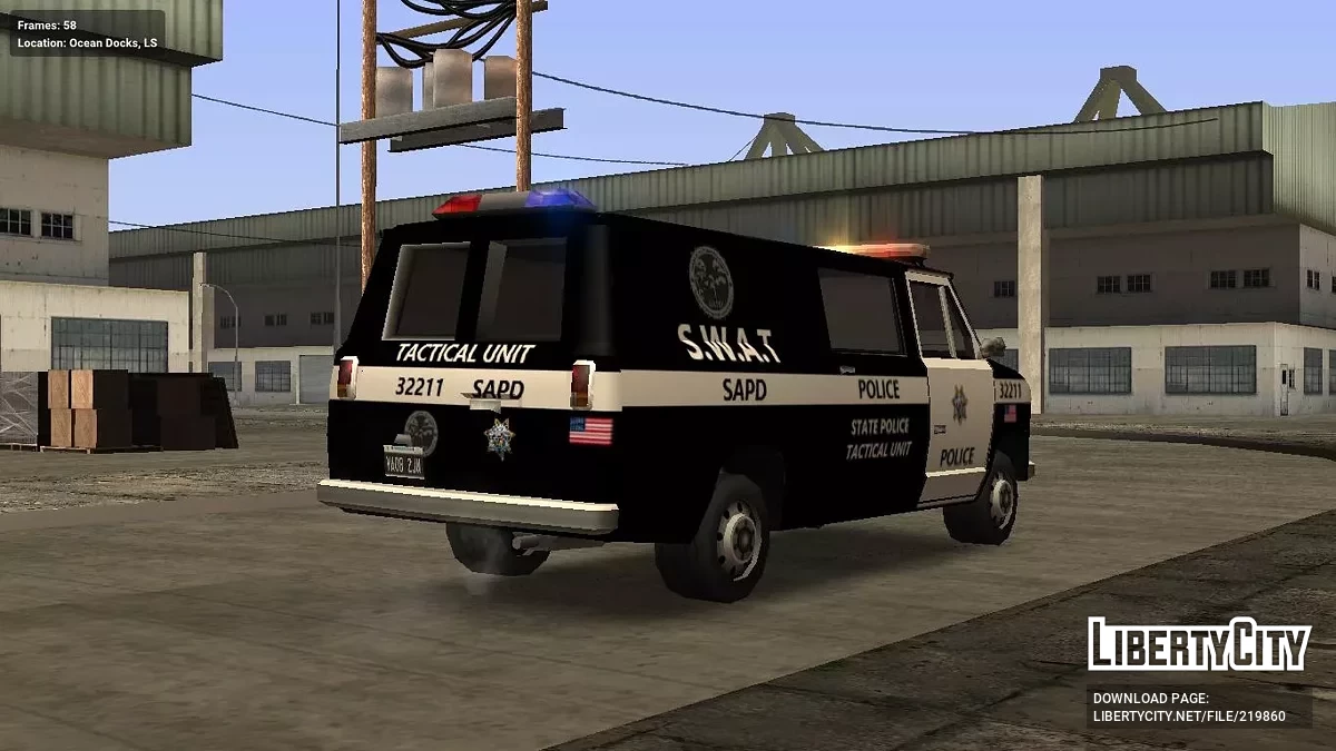 Declasse Burrito SWAT (IVF) / GTA San Andreas