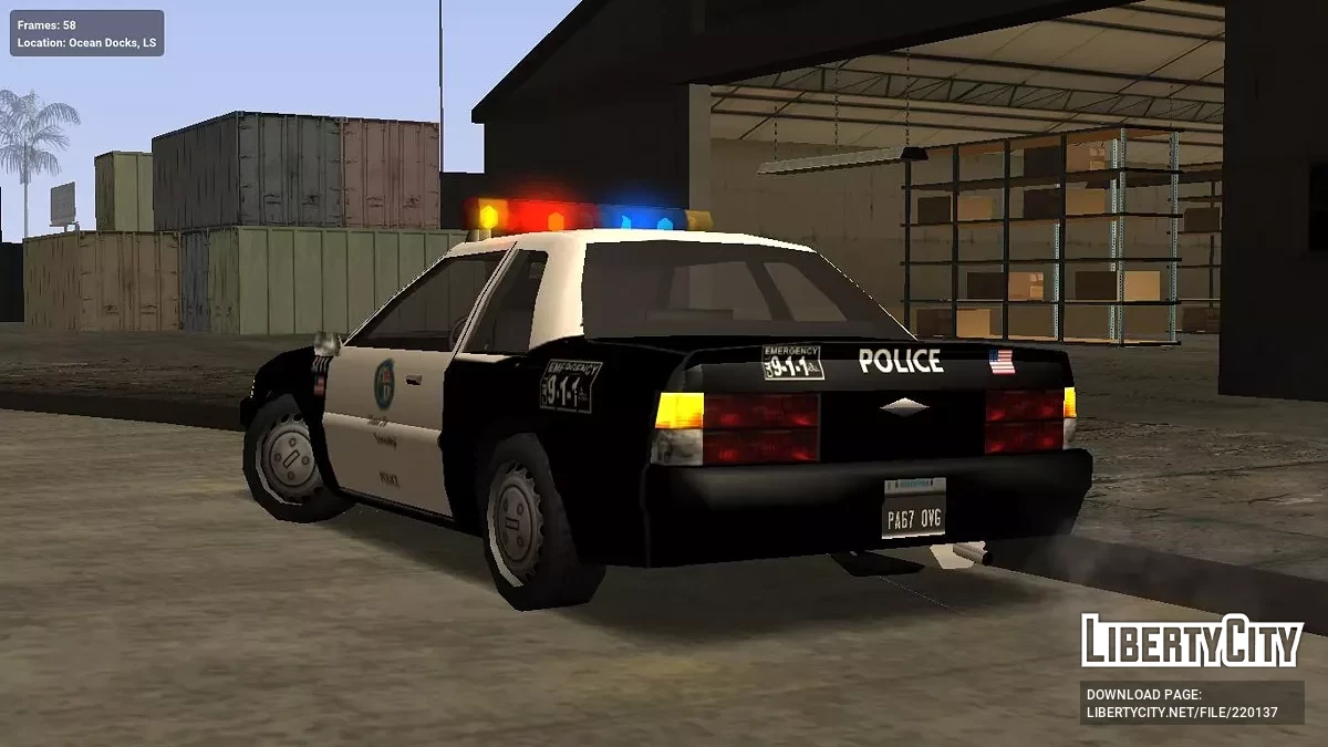 Karin Previon LSPD (LAPD-пародия + поддержка ImVehFt) / GTA San Andreas