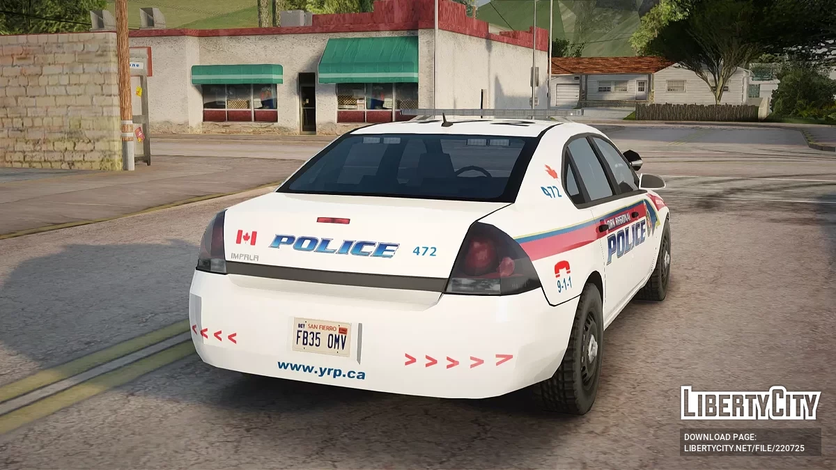 Chevrolet Impala '06 York Regular Police Departament, Canada / GTA San Andreas