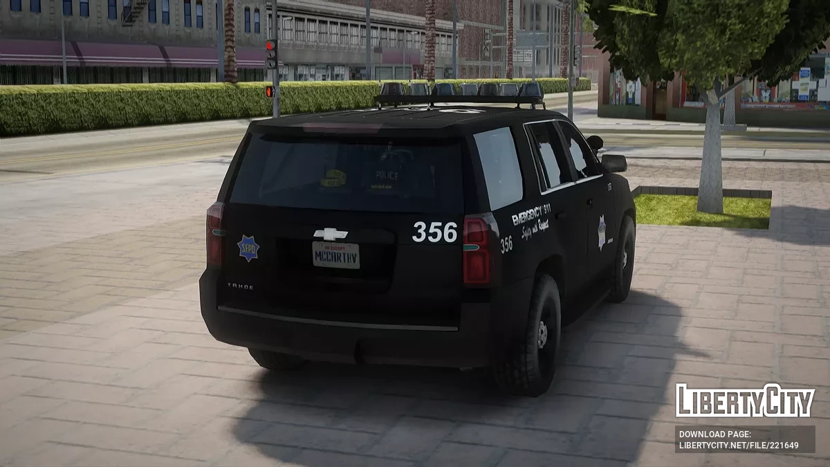 Chevrolet Tahoe '15 SFPD Airport Service / GTA San Andreas