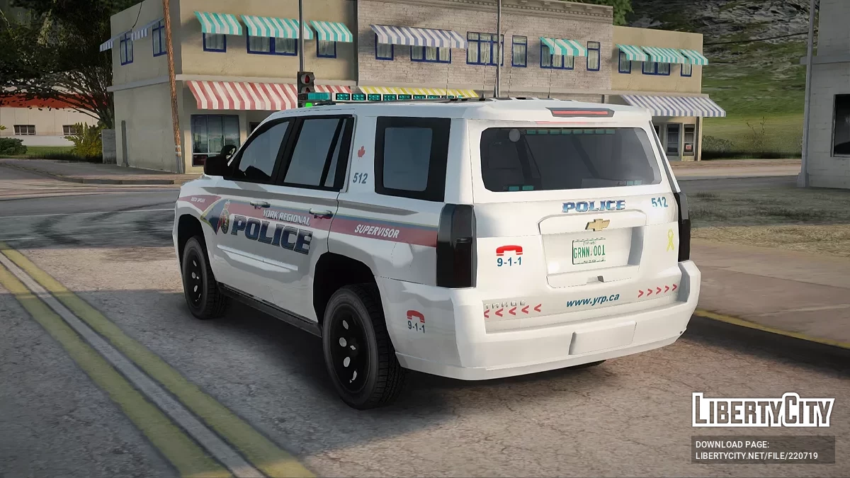 Chevrolet Tahoe '16 York Regular Police Departament / GTA San Andreas
