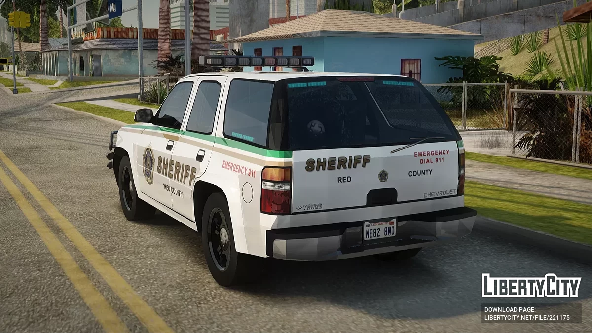 Chevrolet Tahoe 2006 Red County Sheriff / GTA San Andreas