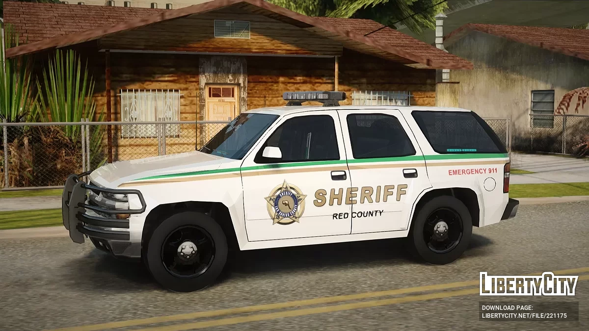 Chevrolet Tahoe 2006 Red County Sheriff / GTA San Andreas