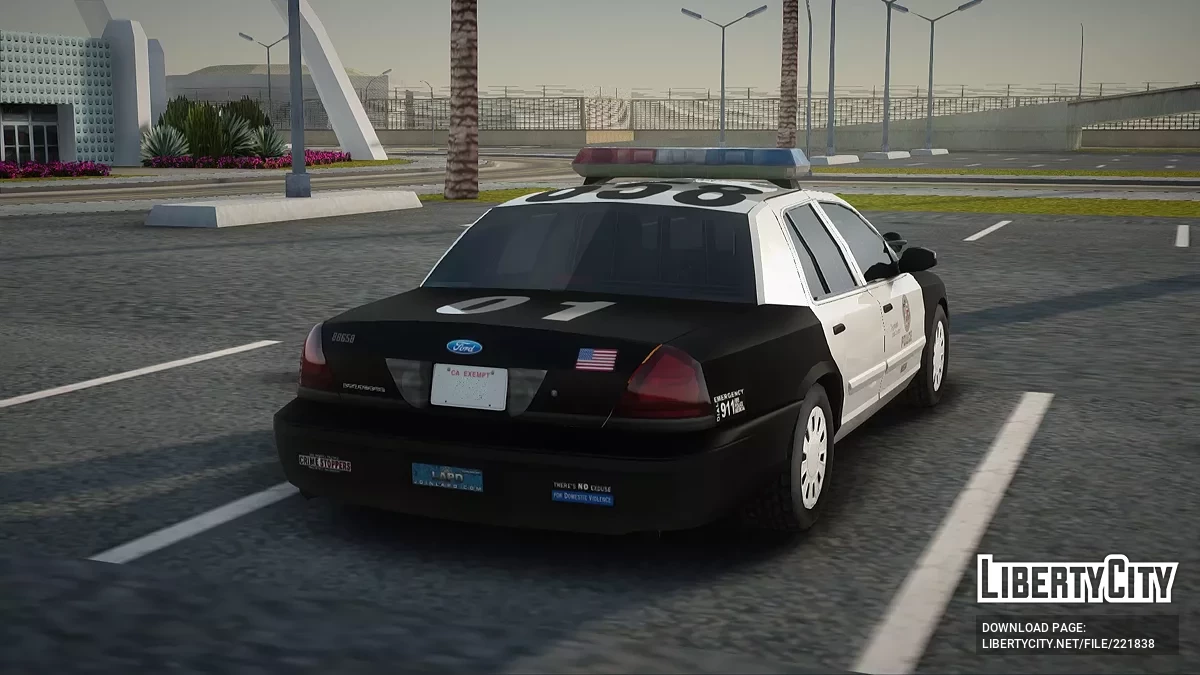 Ford Crown Victoria LAPD MX7000 [AVS] / GTA San Andreas