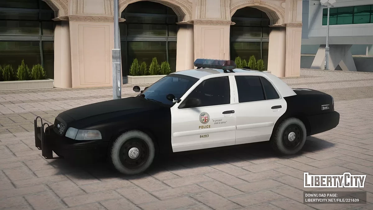 Ford Crown Victoria LAPD South Traffic Division CODE3 MX7000 / GTA San Andreas