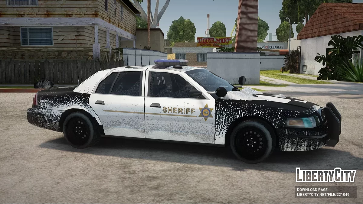 Ford Crown Victoria Los Santos Sheriff Departament Winter Edition / GTA San Andreas