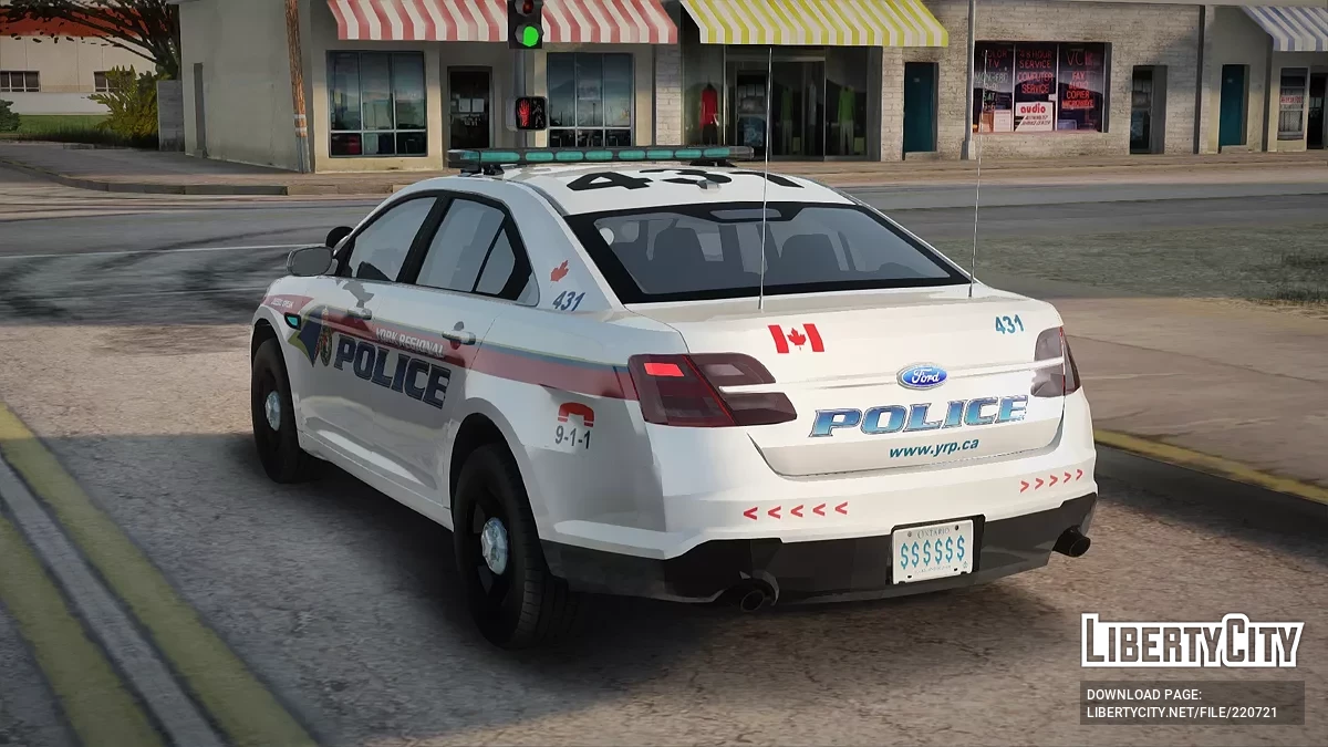 Ford Taurus '11 York Regular Police Departament, Canada / GTA San Andreas