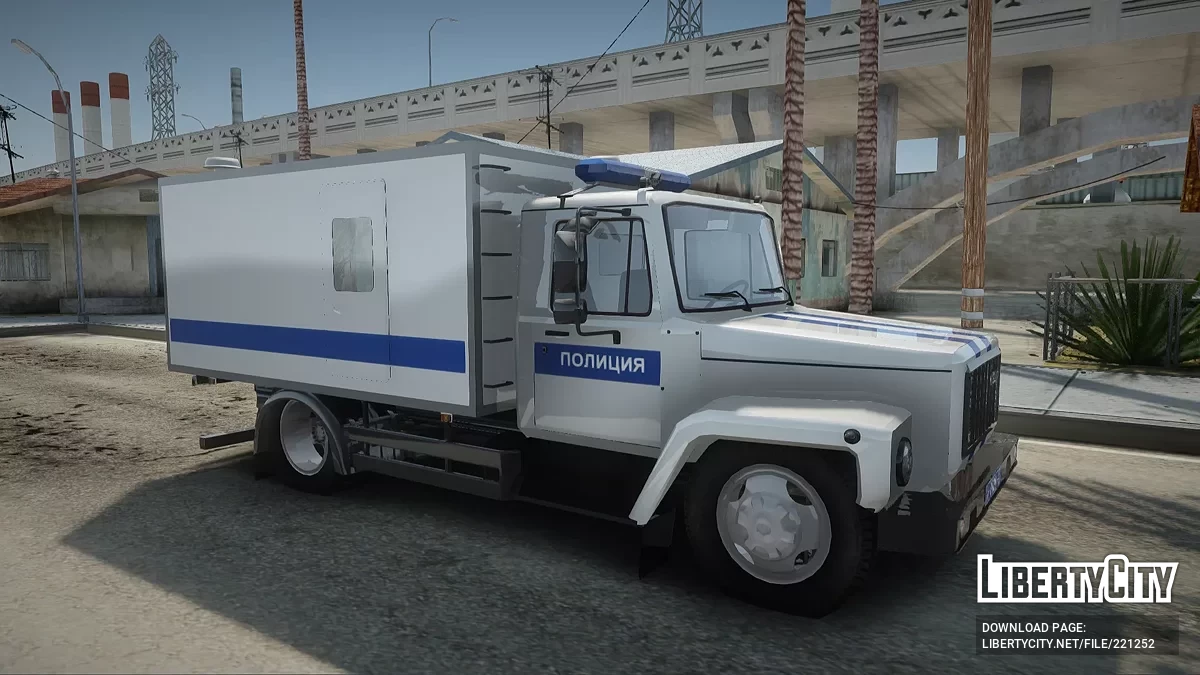 ГАЗ 3309 Полиция / GTA San Andreas