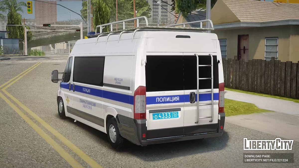 Peugeot Boxer Пожарно-Техническая Лаборатория Полиции / GTA San Andreas