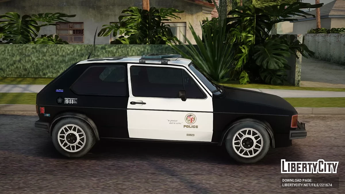 Volkswagen Rabbit Police / GTA San Andreas