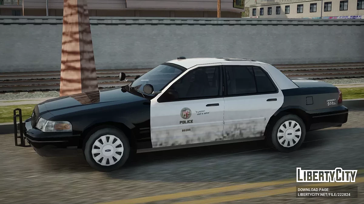 Ford Crown Victoria LAPD Slicktop Traffic Division / GTA San Andreas