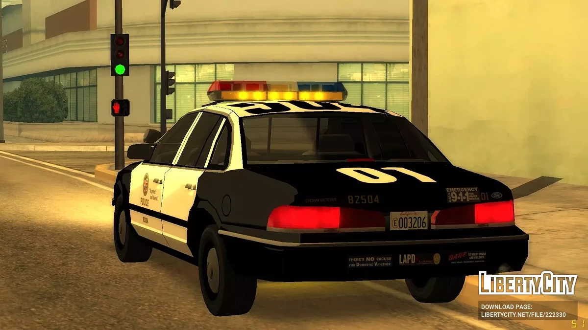 [ImVeFt] [ELM] Modified 1997 Ford Crown Victoria LAPD Patrol / GTA San Andreas