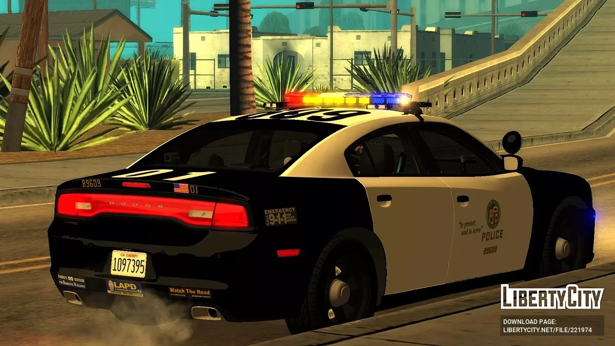 [ImVeFt] [ELM] Modified 2012 Charger LAPD Patrol / GTA San Andreas