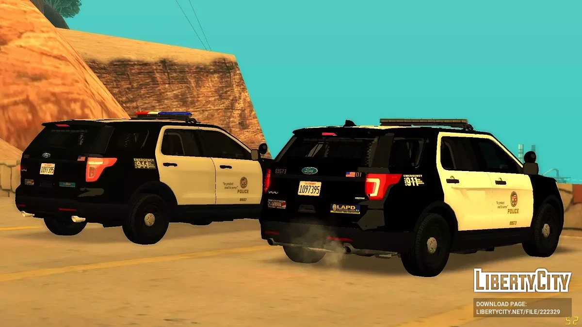 [ImVeFt] [ELM] Modified 2017 Explorer LAPD Patrol / GTA San Andreas