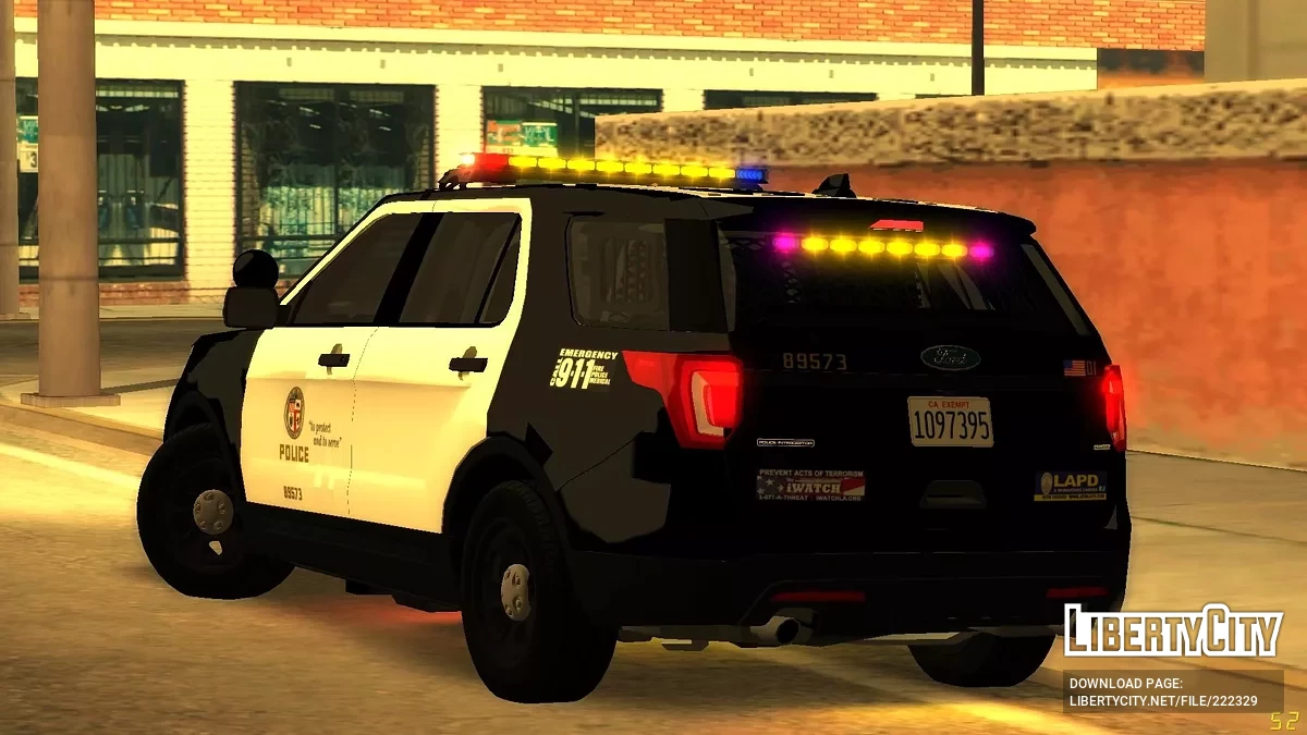 [ImVeFt] [ELM] Modified 2017 Explorer LAPD Patrol / GTA San Andreas