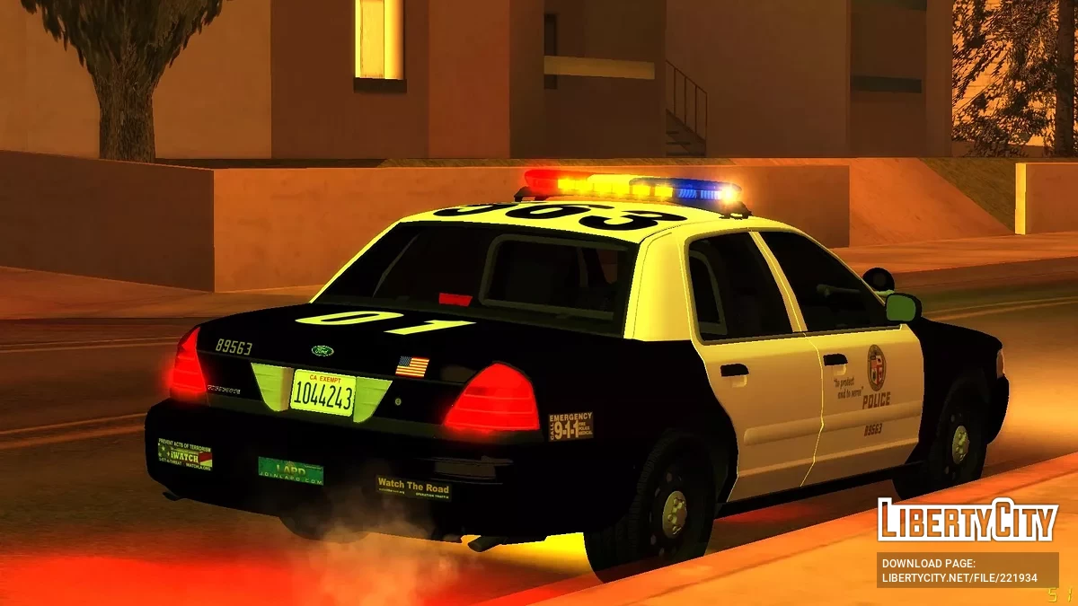 [ImVehFt] [ELM] Modified 2007 CVPI LAPD Patrol / GTA San Andreas