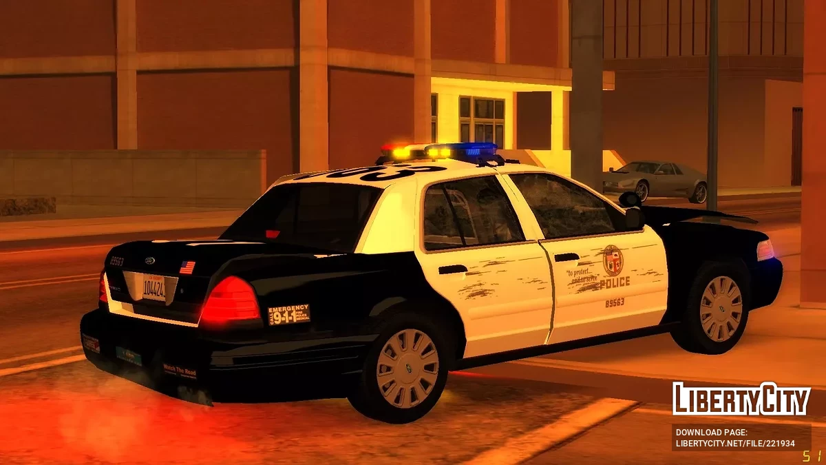 [ImVehFt] [ELM] Modified 2007 CVPI LAPD Patrol / GTA San Andreas