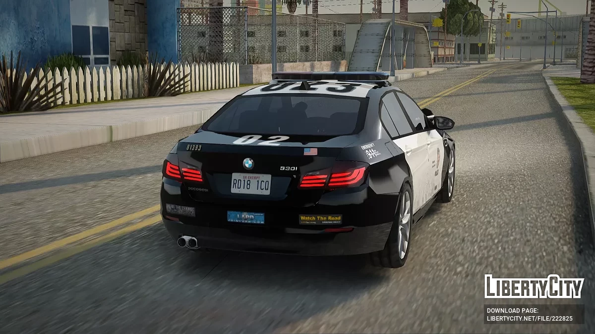 LAPD Central Community Police Station BMW F10 530i (restyling) / GTA San Andreas
