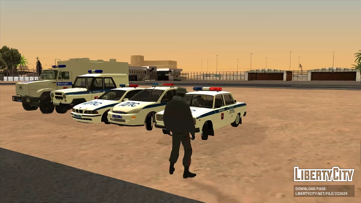 Сборник автомобилей Московской Милиции 2000-х v3 / GTA San Andreas