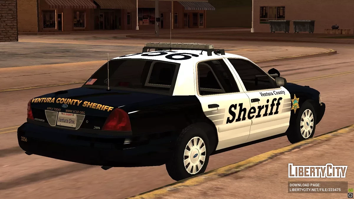 Ford Crown Victoria '11 VCSO Hard Top FS Valor / GTA San Andreas