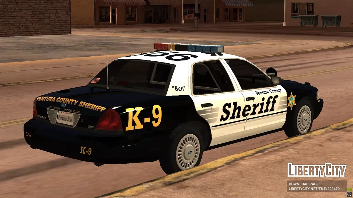 Ford Crown Victoria '11 VCSO K-9 / GTA San Andreas