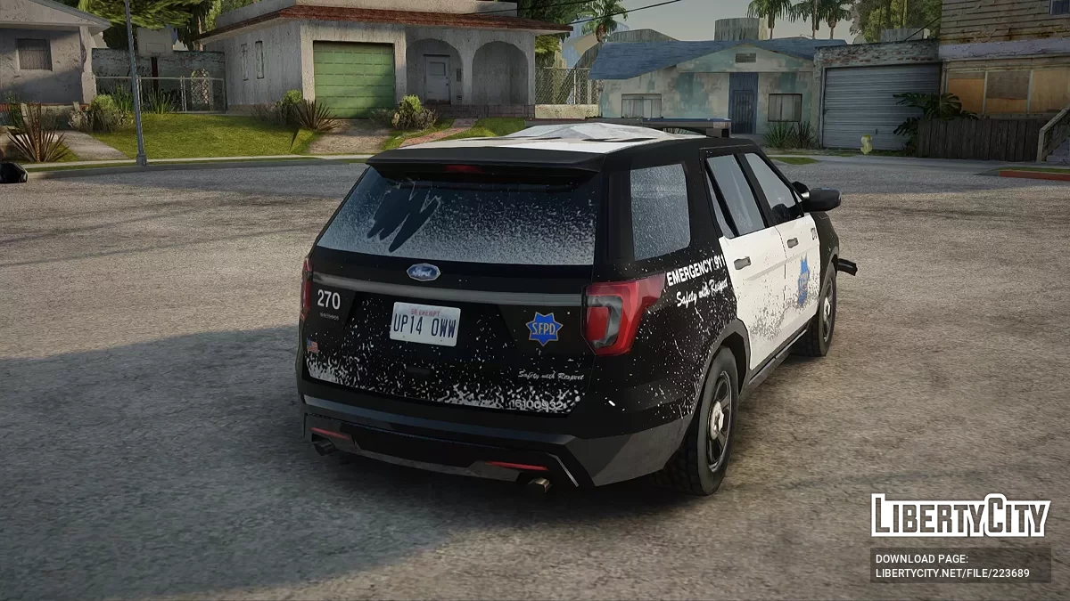 Ford Explorer 2017 SFPD Winter Edition (EML) / GTA San Andreas
