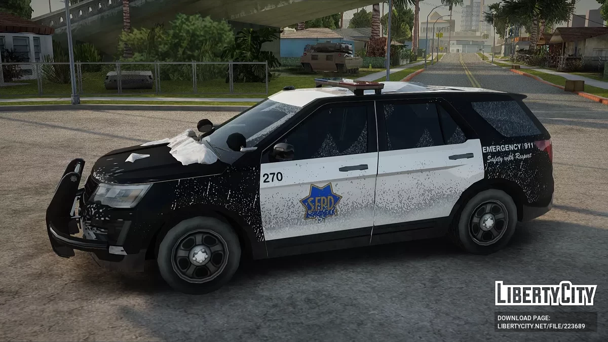 Ford Explorer 2017 SFPD Winter Edition (EML) / GTA San Andreas