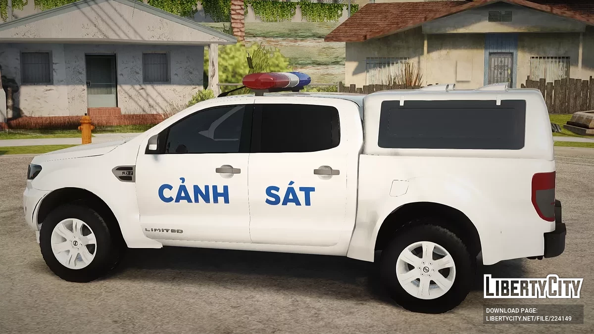 Ford Ranger Vietnam Police Pickup Truck / GTA San Andreas