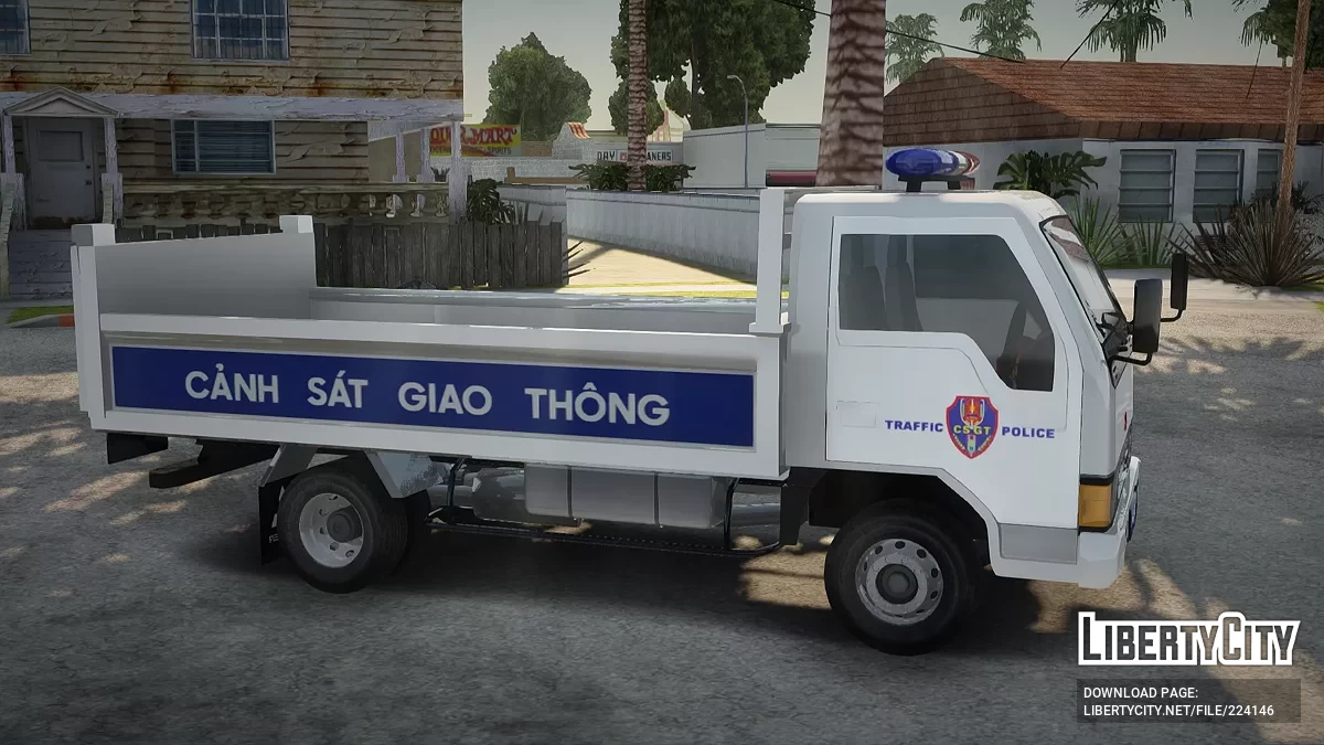 Mitsubishi Fuso Canter Vietnam Traffic Police Truck / GTA San Andreas