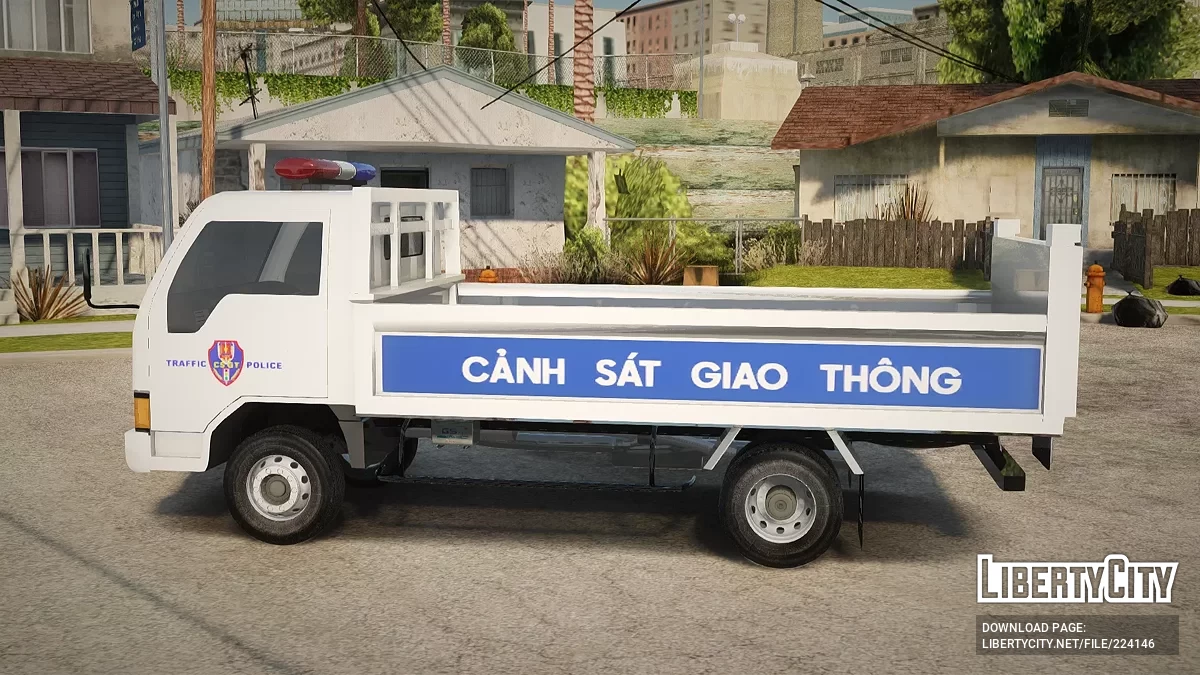 Mitsubishi Fuso Canter Vietnam Traffic Police Truck / GTA San Andreas