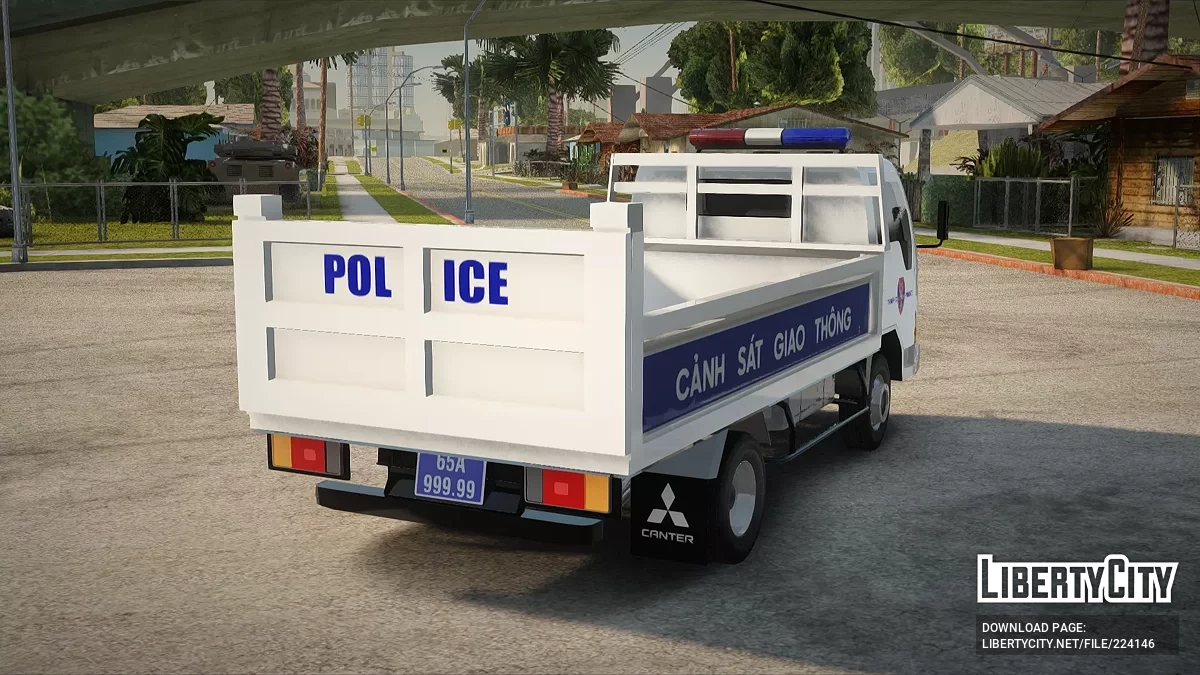 Mitsubishi Fuso Canter Vietnam Traffic Police Truck / GTA San Andreas