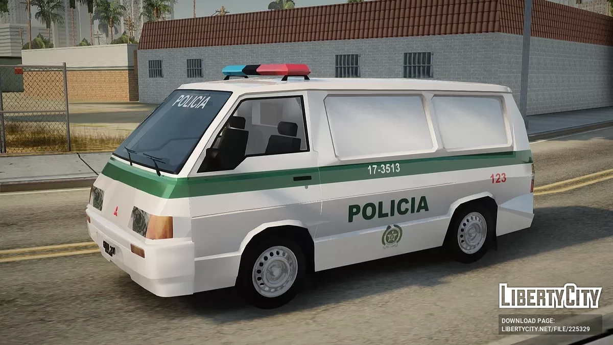 Mitsubishi L300 2008 Patrulla Policía Colombiana / GTA San Andreas