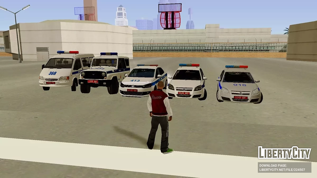 Пак автомобилей Белорусской Милиции / GTA San Andreas