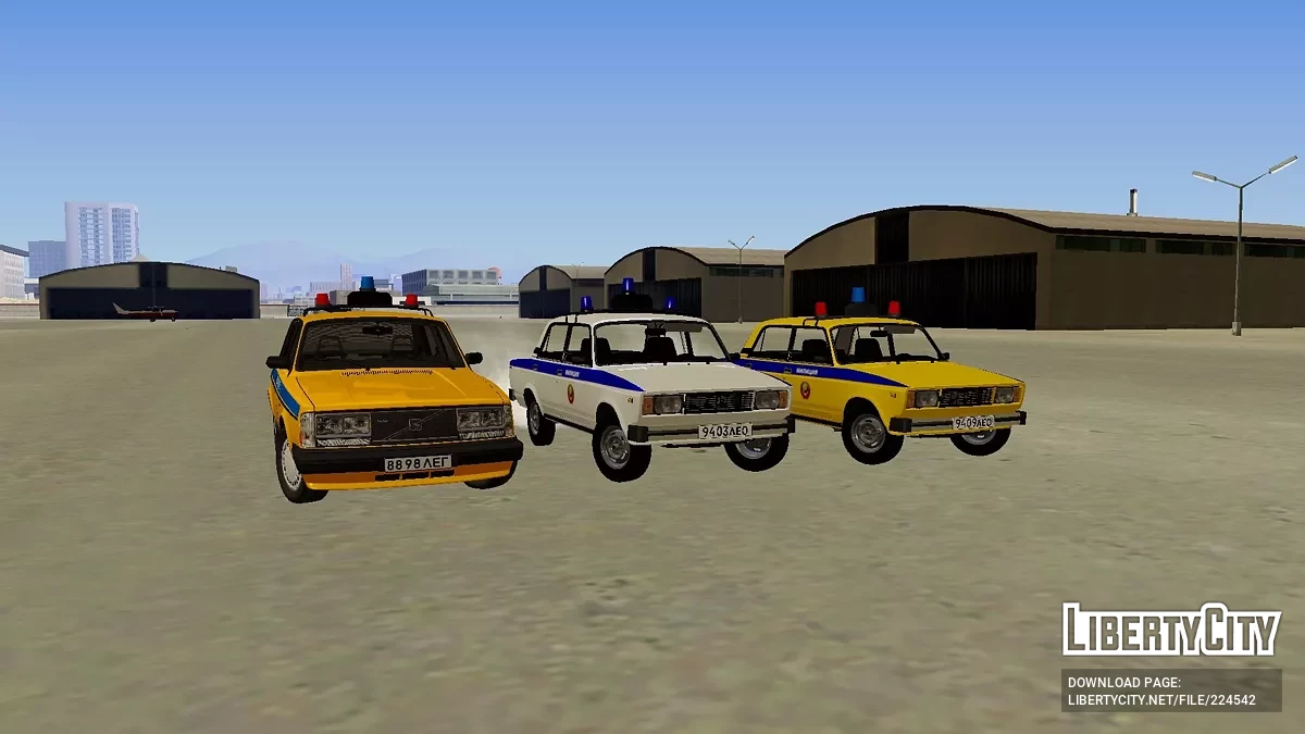 Пак автомобилей Милиции СССР / GTA San Andreas