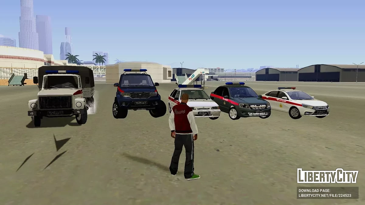 Пак автомобилей Росгвардии РФ / GTA San Andreas