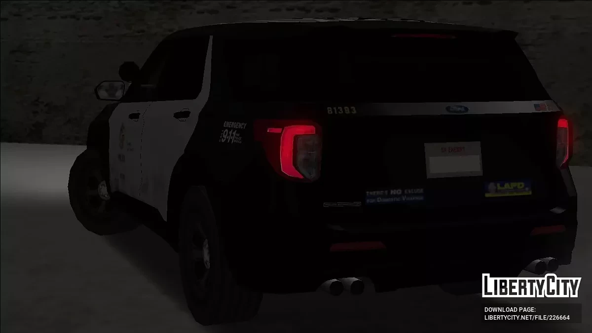 Ford Explorer 2020 LAPD Slicktop [Без AVS/ELM] / GTA San Andreas