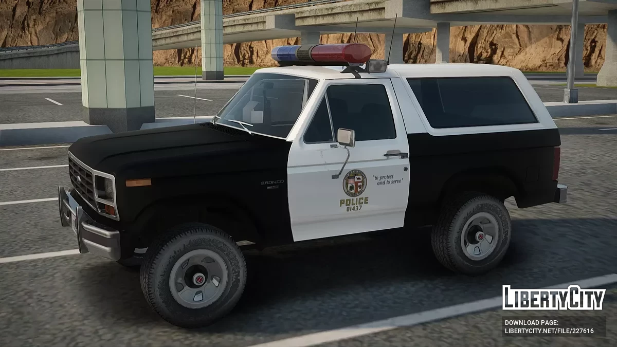 1983 Bronco LAPD Patrol Car / GTA San Andreas