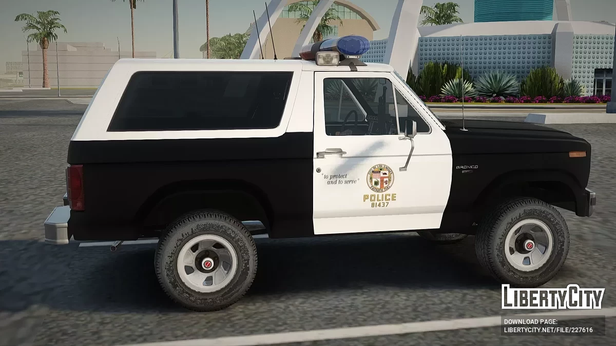 1983 Bronco LAPD Patrol Car / GTA San Andreas