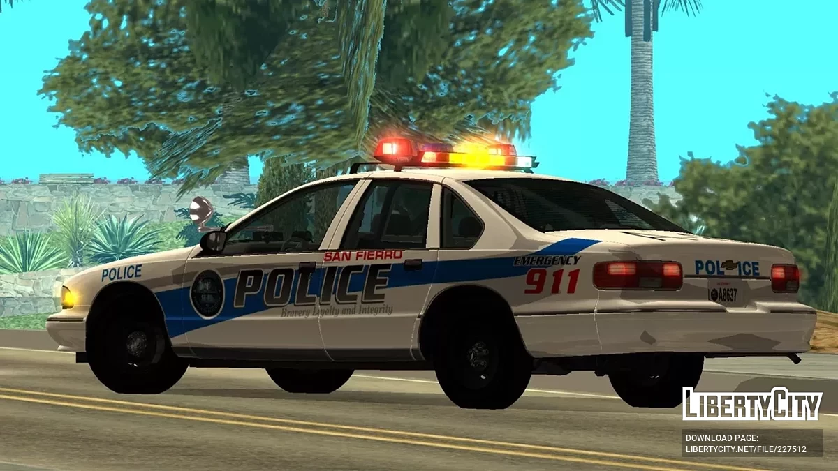 1996 Chevrolet Caprice 9c1 SFPD Patrol Car / GTA San Andreas