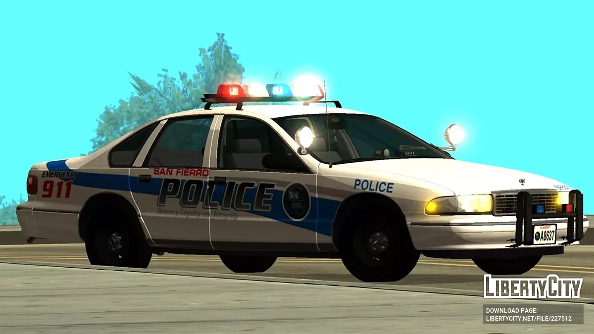 1996 Chevrolet Caprice 9c1 SFPD Patrol Car / GTA San Andreas