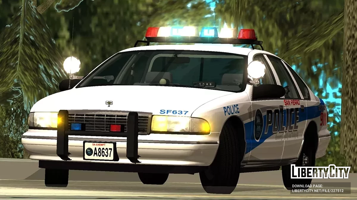 1996 Chevrolet Caprice 9c1 SFPD Patrol Car / GTA San Andreas