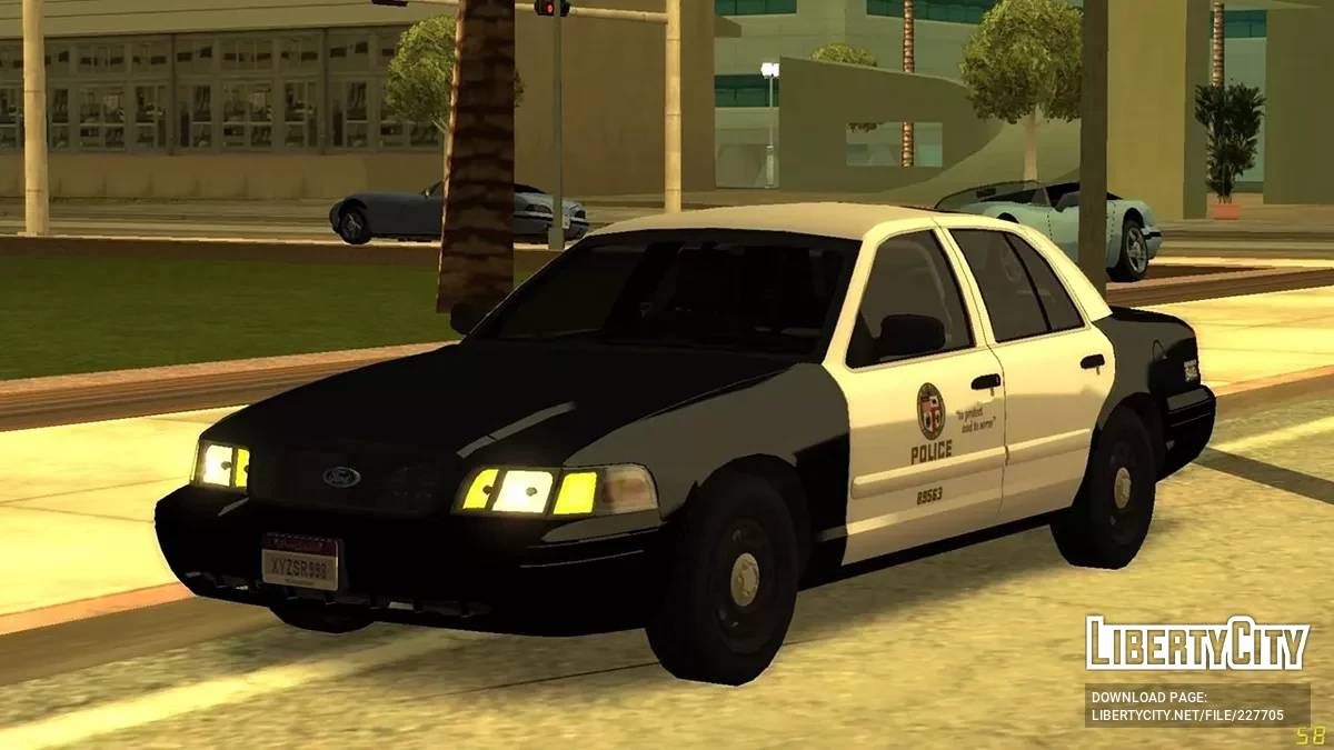 2007 Ford Crown Victoria Police Interceptor LAPD Central Patrol Division / GTA San Andreas