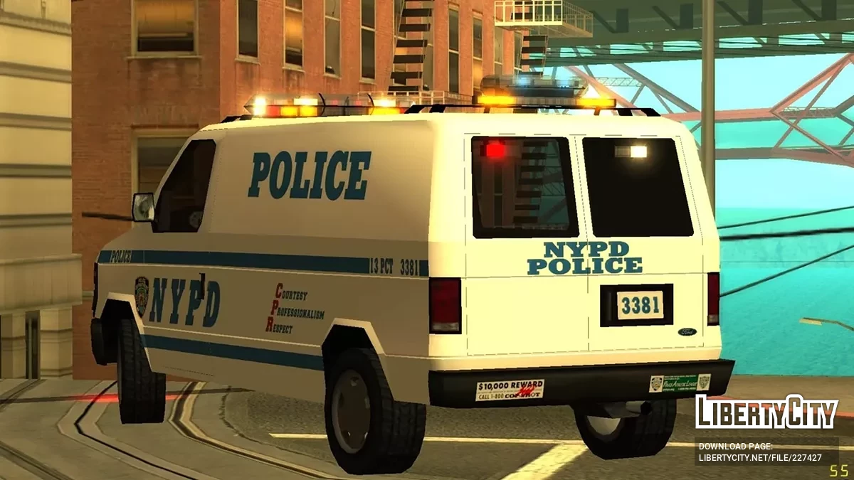 2007 Ford E-Series Van NYPD Patrol Car VistaSL / GTA San Andreas